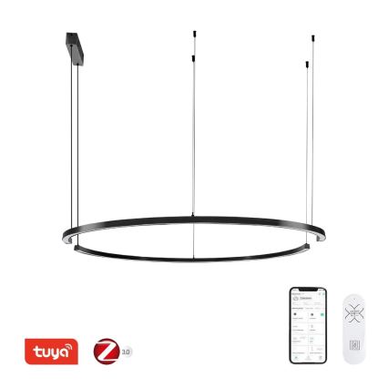 Immax NEO 07329L - LED полилей на кабел FINO с димиране LED/72W/230V 120 cm Tuya черен + дистанционно управление