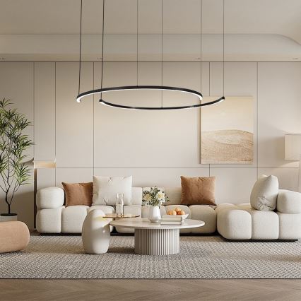 Immax NEO 07329L - LED полилей на кабел FINO с димиране LED/72W/230V 120 cm Tuya черен + дистанционно управление