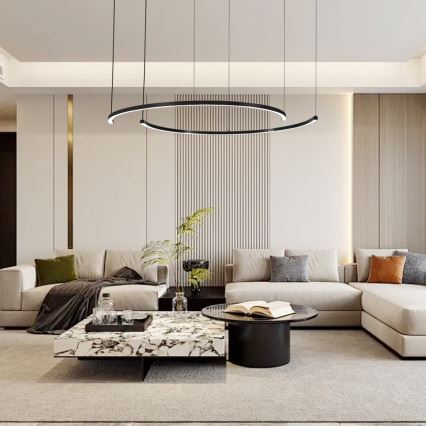 Immax NEO 07329L - LED полилей на кабел FINO с димиране LED/72W/230V 120 cm Tuya черен + дистанционно управление