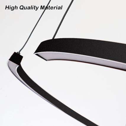 Immax NEO 07329L - LED полилей на кабел FINO с димиране LED/72W/230V 120 cm Tuya черен + дистанционно управление