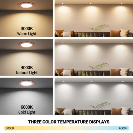 Immax NEO 07330L - LED димируемо вградено осветително тяло DOWN LED/12W/230V Wi-Fi Tuya Ø 12 см розово злато