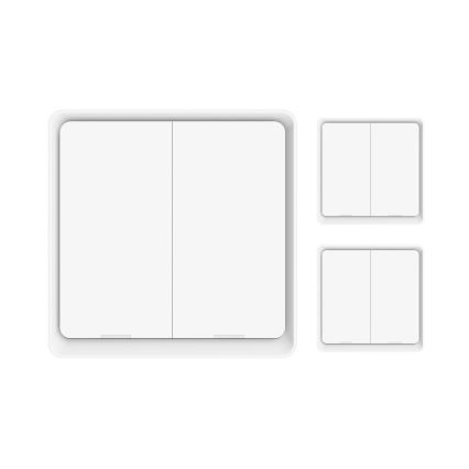 Immax NEO 07507C - К-кт 3бр. превключватели с 2 бутона SMART 3xCR2430 Zigbee 3.0 Tuya