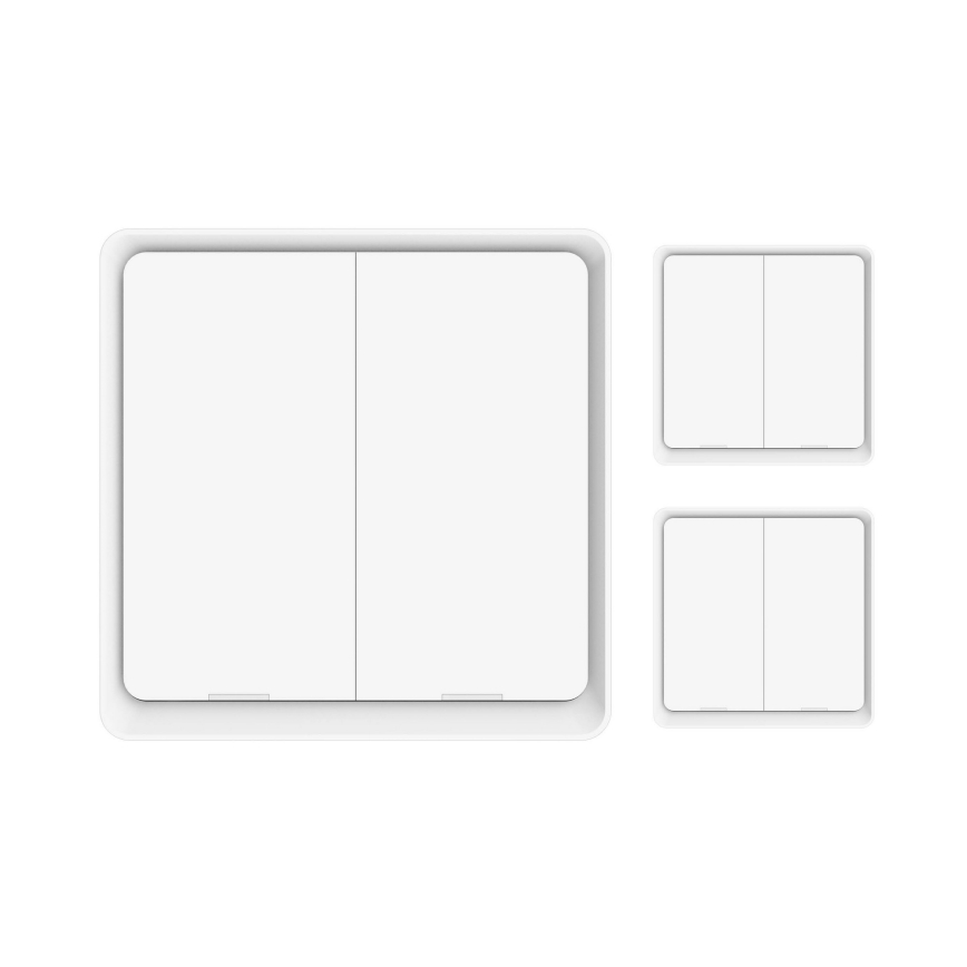 Immax NEO 07507C - К-кт 3бр. превключватели с 2 бутона SMART 3xCR2430 Zigbee 3.0 Tuya