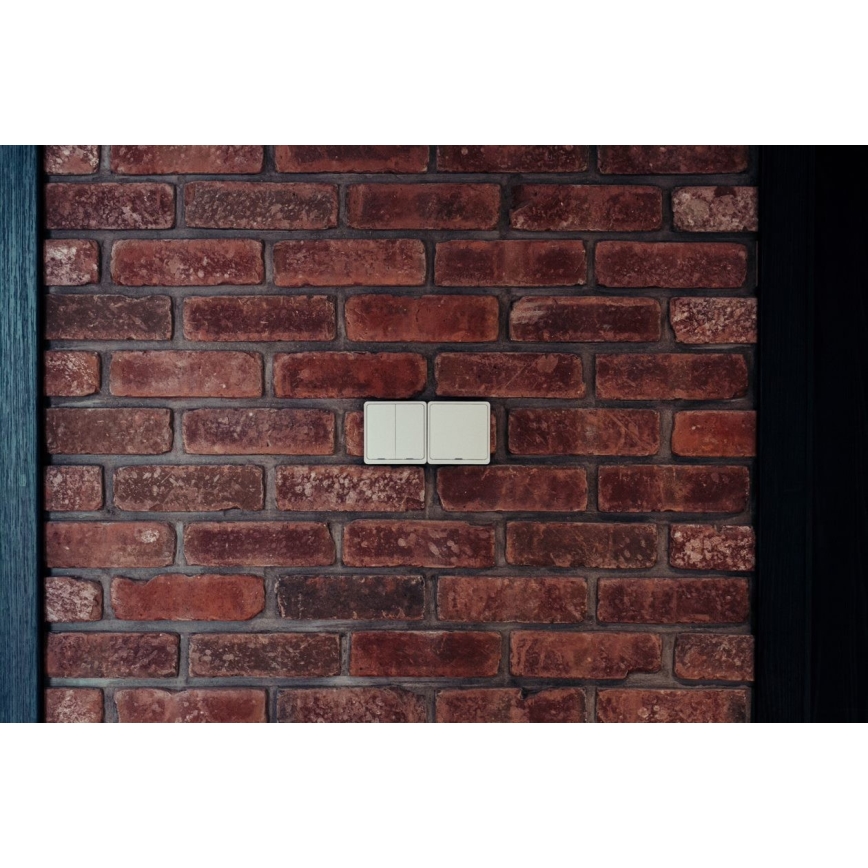 Immax NEO 07507L - Превключвател с 2 бутона SMART 1xCR2430 Zigbee 3.0 Tuya