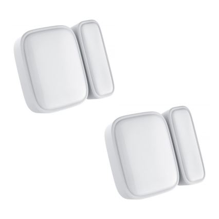 Immax NEO 07511L - К-кт 2x Магнитен сензор за прозорци и врати SMART 1xCR2032  Zigbee Tuya