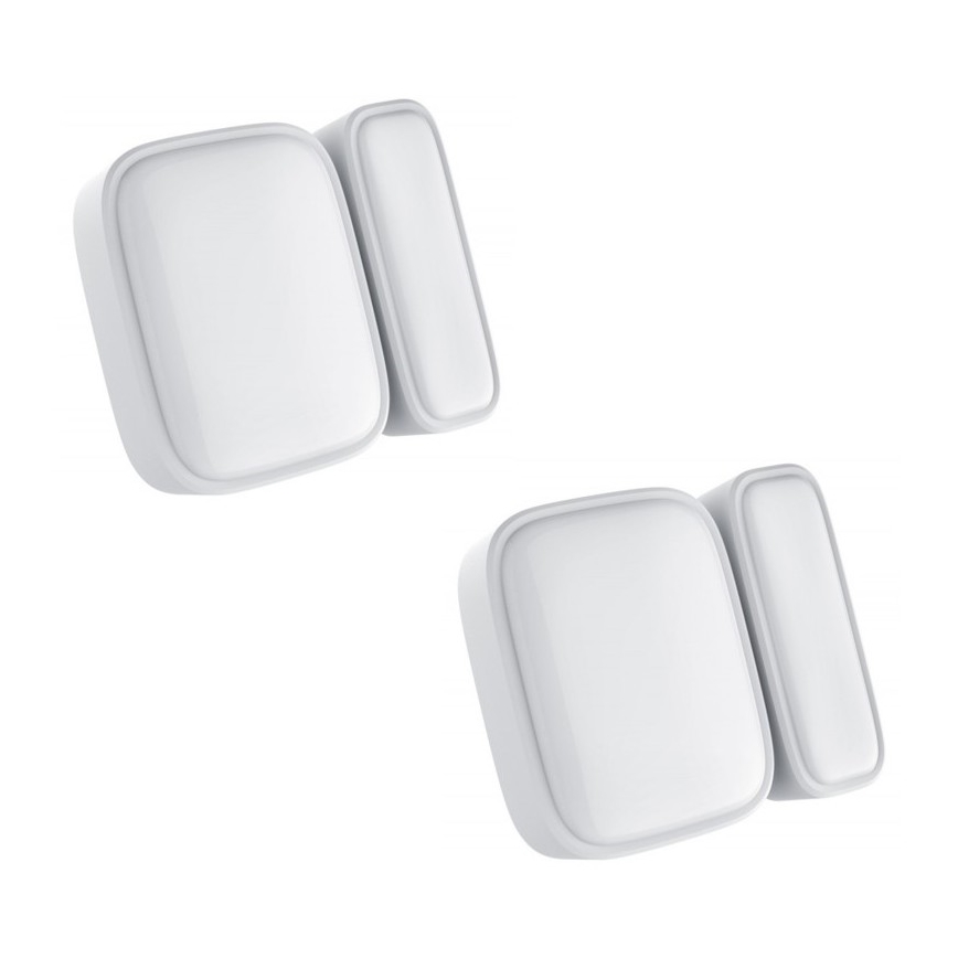 Immax NEO 07511L - К-кт 2x Магнитен сензор за прозорци и врати SMART 1xCR2032  Zigbee Tuya