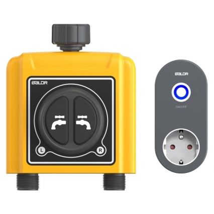 Immax NEO 07514L - Двойна напоителна система NEO LITE Wi-Fi Tuya 230V/4xAA IP54