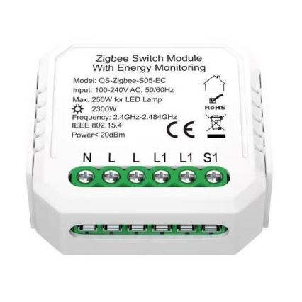 Immax NEO 07521L - Смарт контролер с измерване на консумация V6 с 1 бутон Tuya
