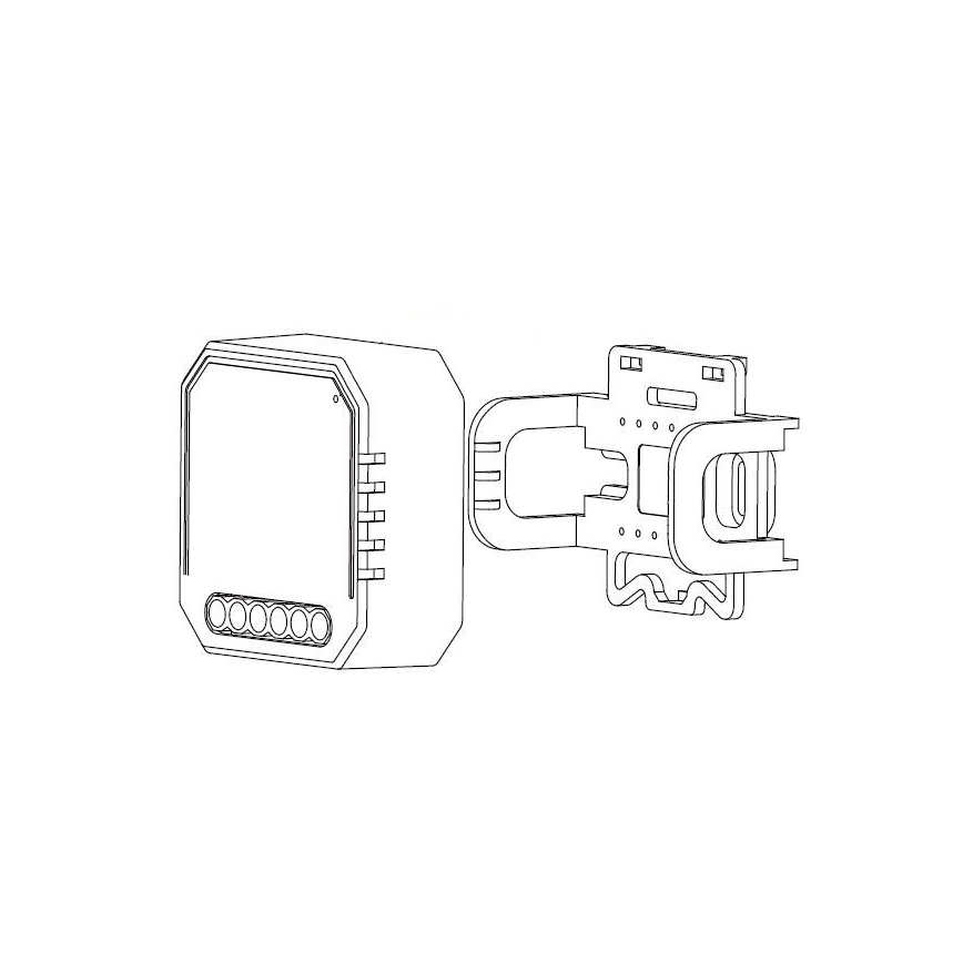 Immax NEO 07521L - Смарт контролер с измерване на консумация V6 с 1 бутон Tuya