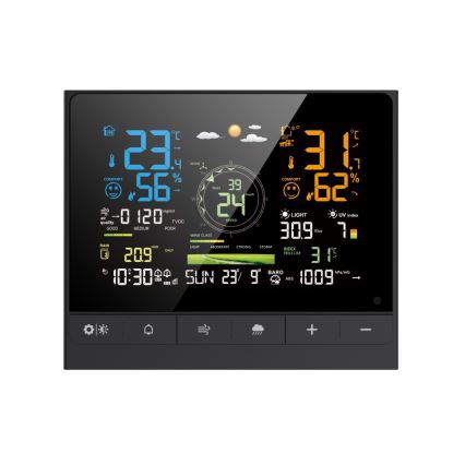 Immax NEO 07528L - Професионална метеорологична станция 7 в 1 NEO LITE SMART 5V/2xAAA + 3xAA