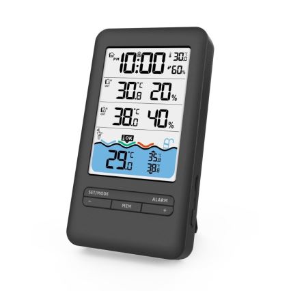 Immax NEO 07529L - Интелигентен сензор за температура на плувeн басейн +2x сензор за вътрешна температура и влажност Wi-Fi Tuya