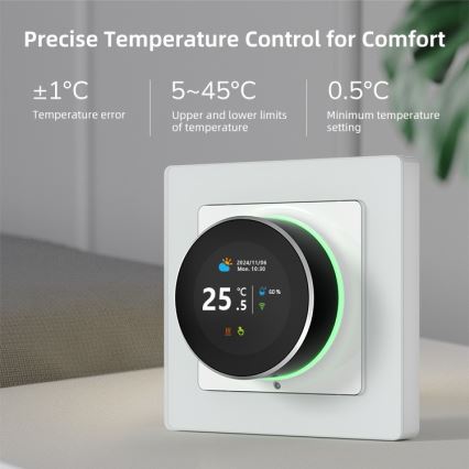 Immax NEO 07535L - Умен термостат за електрическо подово отопление 230V/16A, Wi‑Fi (Tuya)