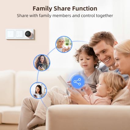 Immax NEO 07538L - SMART ключ с 1 бутон 230V Wi-Fi Tuya