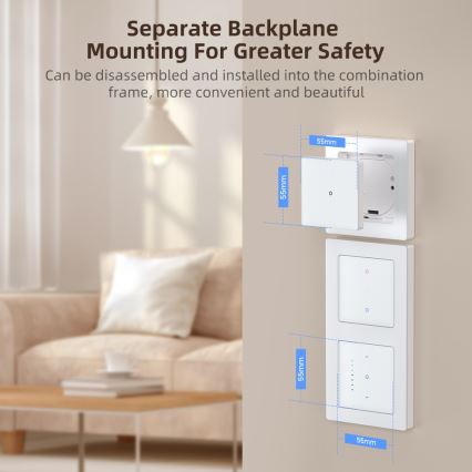 Immax NEO 07538L - SMART ключ с 1 бутон 230V Wi-Fi Tuya