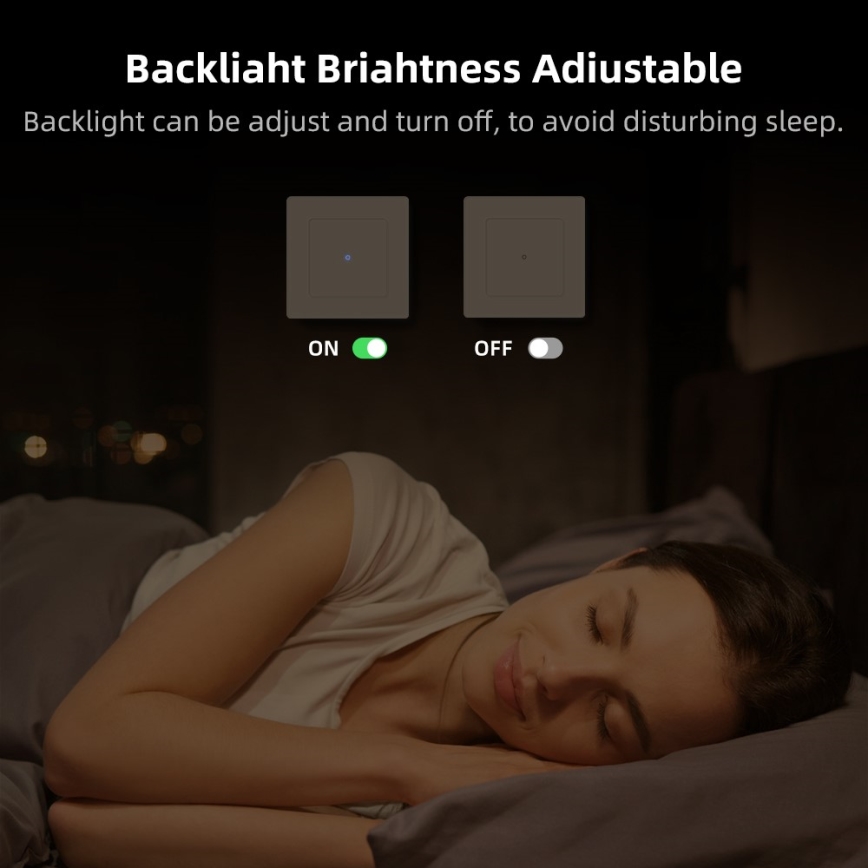 Immax NEO 07539L - Умен двубутонен ключ 230V Wi-Fi Tuya