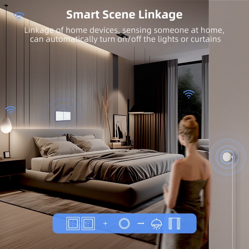 Immax NEO 07540L - Умен ключ за управление на жалюзи и ролетни щори 230V Wi-Fi Tuya