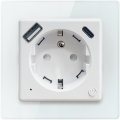 Immax NEO 07553L - Умен контакт E 16A/230V + 1xUSB-A+1xUSB C PD 20W Tuya