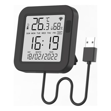 Immax NEO 07559L - Контролер със сензор за температура и влажност 5V Wi-Fi