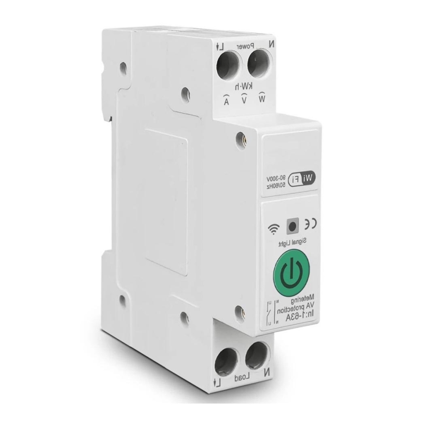 Immax NEO 07574L - Смарт прекъсвач 1-фазен 1-63A Wi-Fi Tuya