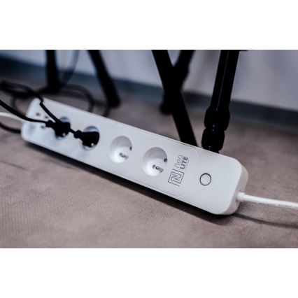 Immax NEO 07707L - Разклонител NEO LITE Smart 4AC + 4USB Wi-Fi Tuya 1,5 м
