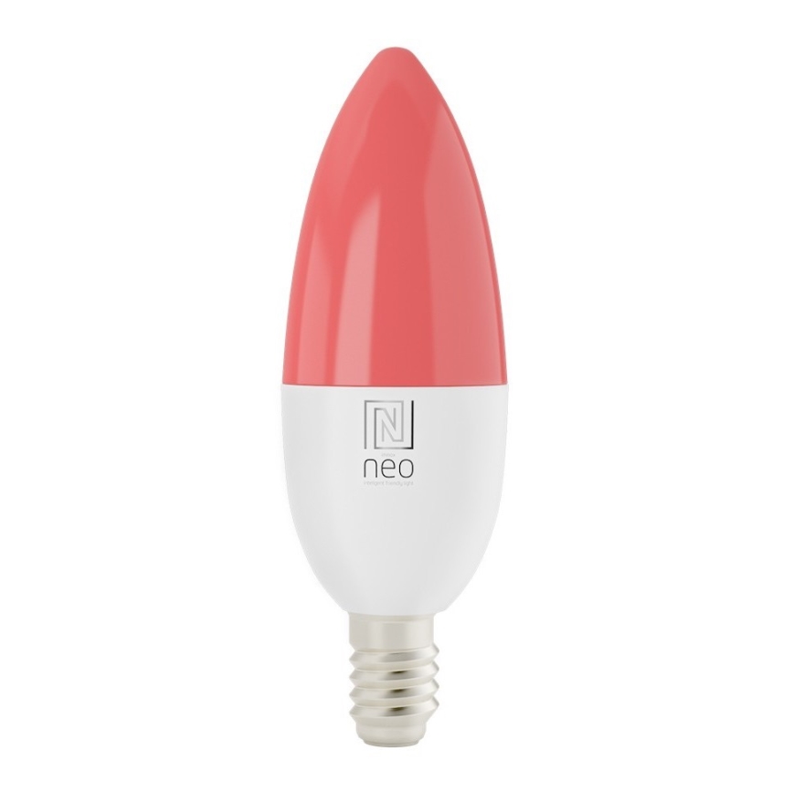 Immax NEO 07716L - LED RGB+CCT Димируема крушка E14/5,5W/230V 2700K Wi-Fi Tuya