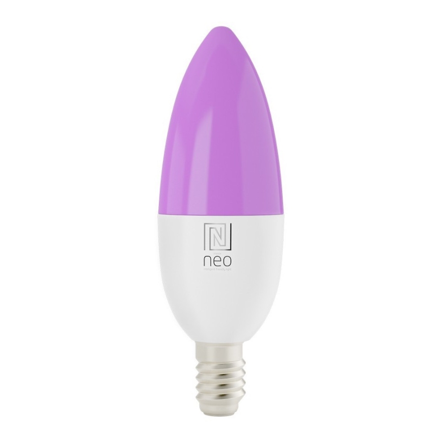 Immax NEO 07716L - LED RGB+CCT Димируема крушка E14/5,5W/230V 2700K Wi-Fi Tuya