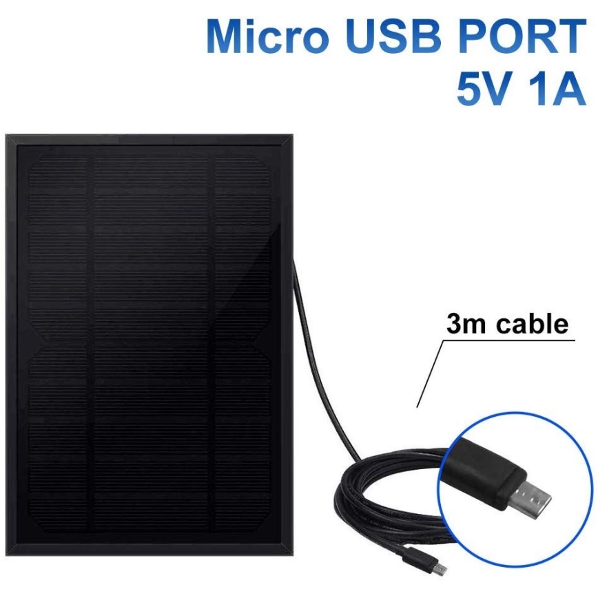 Immax NEO 07723L - Соларен панел SMART 5W/5V/1A IP65