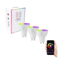 Immax NEO 07724C - К-кт 3x LED RGB+CCT Димируема крушка GU10/4,8W/230V 2700K Wi-Fi Tuya