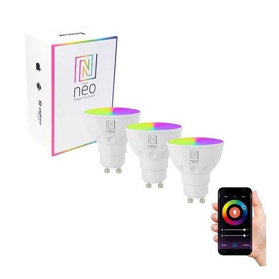 Immax NEO 07724C - К-кт 3x LED RGB+CCT Димируема крушка GU10/4,8W/230V 2700K Wi-Fi Tuya