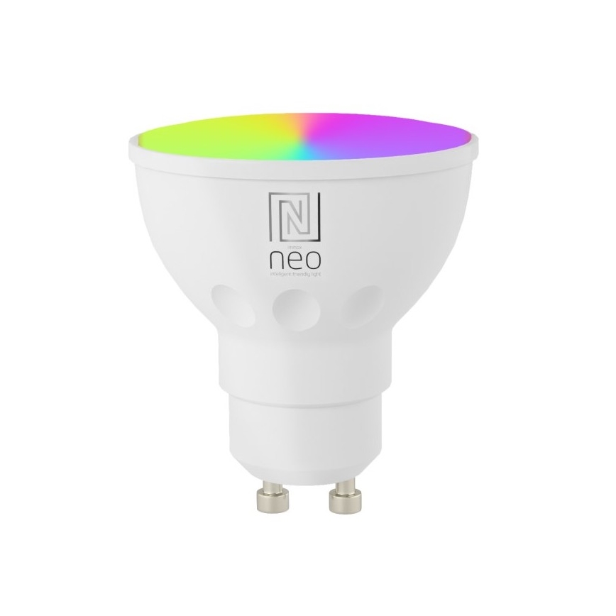 Immax NEO 07724CDO - Комплект от 3 LED RGB+CCT димируеми крушки GU10/4,8W/230V 2700-6500K Wi-Fi Tuya + дистанционно управление