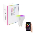 Immax NEO 07724L - LED RGB+CCT Димируема крушка GU10/4,8W/230V 2700K Wi-Fi Tuya