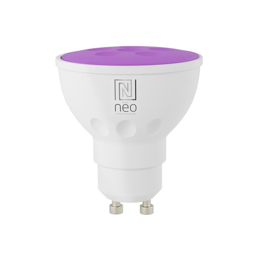 Immax NEO 07724L - LED RGB+CCT Димируема крушка GU10/4,8W/230V 2700K Wi-Fi Tuya