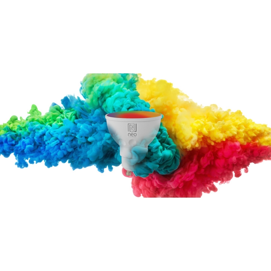 Immax NEO 07724L - LED RGB+CCT Димируема крушка GU10/4,8W/230V 2700K Wi-Fi Tuya