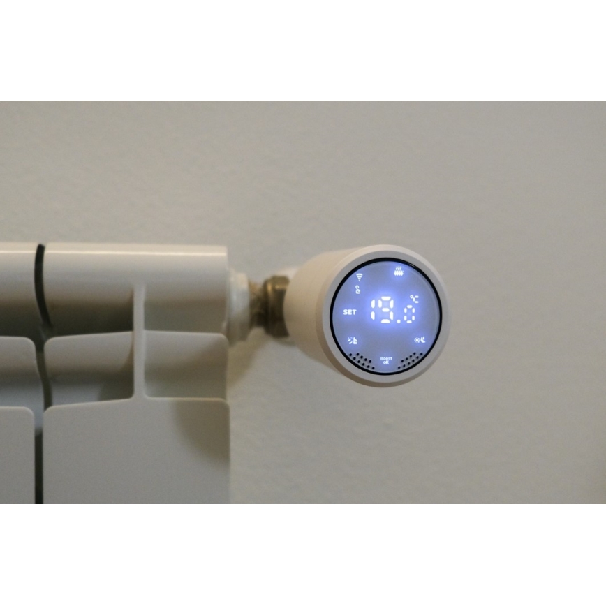 Immax NEO 07732C - К-кт 4бр. термостатични глави + BRIDGE PRO v3 2xAA/3V Wi-Fi Tuya