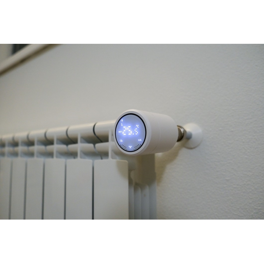 Immax NEO 07732C - К-кт 4бр. термостатични глави + BRIDGE PRO v3 2xAA/3V Wi-Fi Tuya