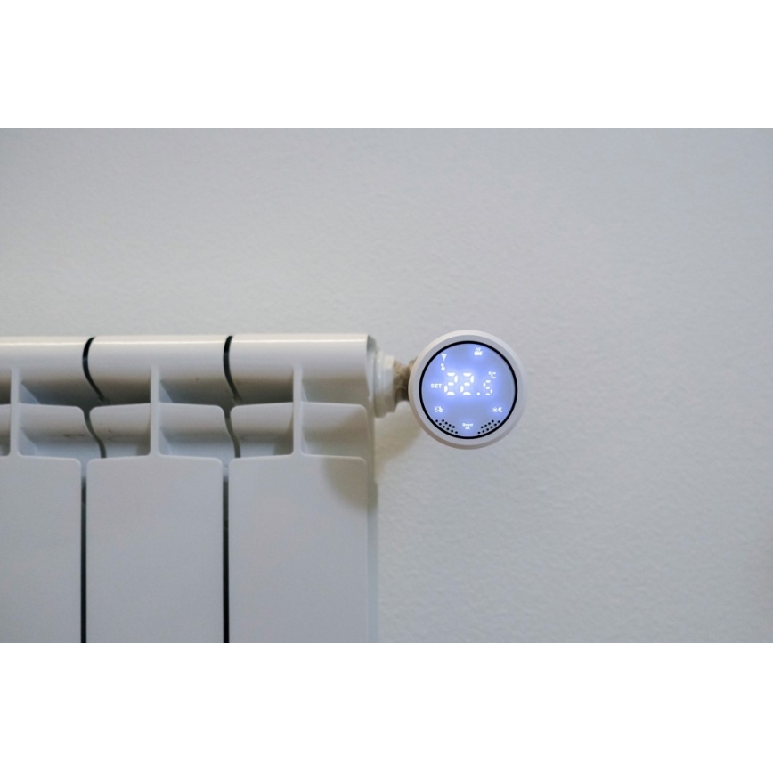 Immax NEO 07732C - К-кт 4бр. термостатични глави + BRIDGE PRO v3 2xAA/3V Wi-Fi Tuya