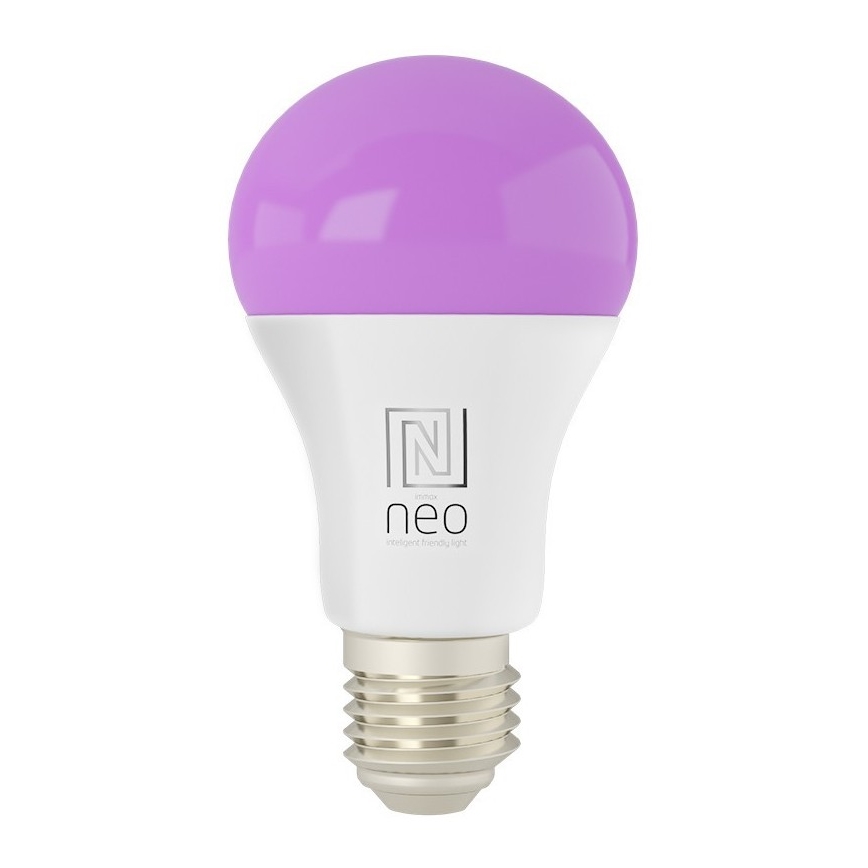 Immax NEO 07733L - LED RGB+CCT Димируема крушка NEO LITE E27/11W/230V 2700 - 6500K Wi-Fi Tuya