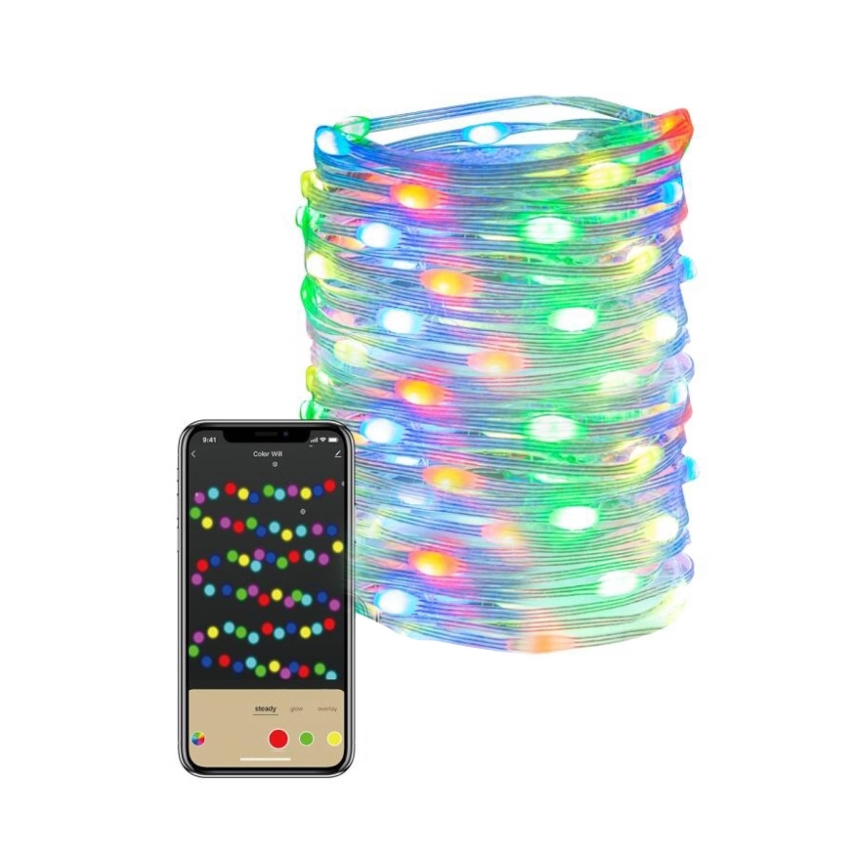 Immax NEO 07736L - LED RGB Димируем екстериорен лента NEO LITE LED/8,4W/230V 16 m IP44 Wi-Fi Tuya