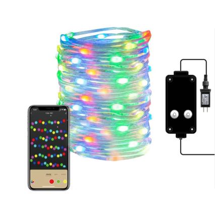 Immax NEO 07736L - LED RGB Димируем екстериорен лента NEO LITE LED/8,4W/230V 16 m IP44 Wi-Fi Tuya