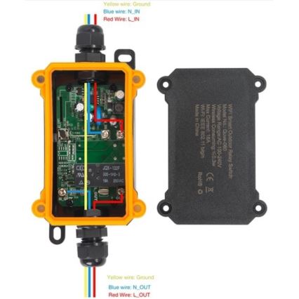 Immax NEO 07746L - Екстериорен смарт превключвател NEO LITE 3680W/230V/16A IP68 Wi-Fi Tuya