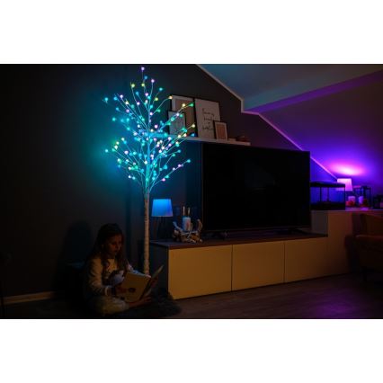Immax NEO 07750L - LED RGB+CW Димируем екстериорен Коледна декорация NEO LITE LED/7,2W/230V 1,8 м IP44 Wi-Fi Tuya дърво