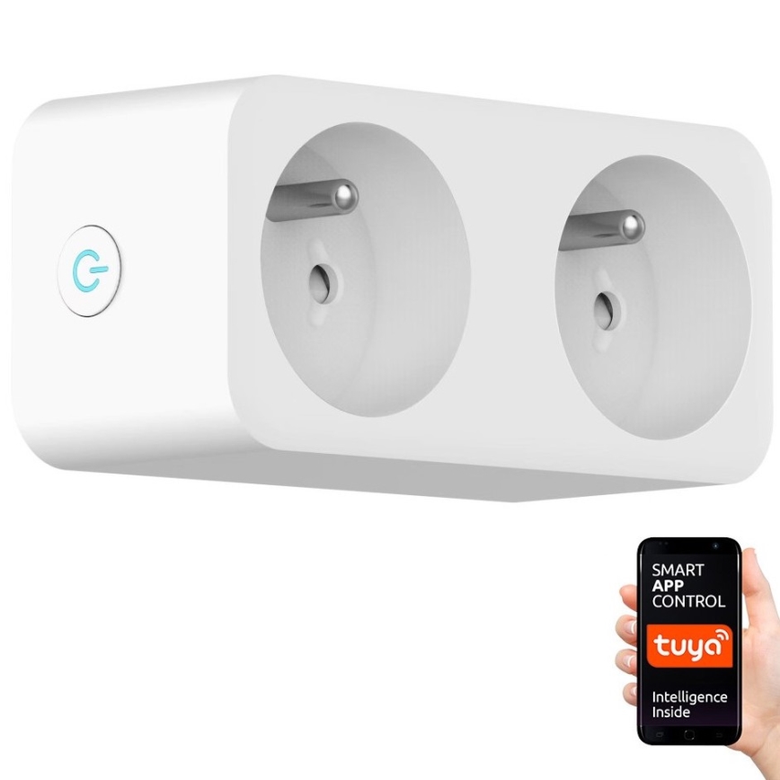 Immax NEO 07751L - Смарт сплитер с контакти NEO LITE 2x16A/230V Wi-Fi Tuya
