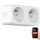 Immax NEO 07752L - Смарт сплитер с контакти 2x16A/230V Tuya