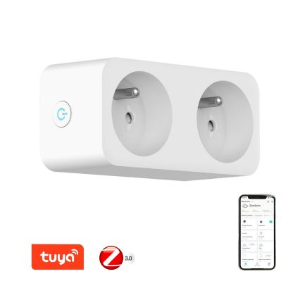 Immax NEO 07752L - Смарт сплитер с контакти 2x16A/230V Tuya