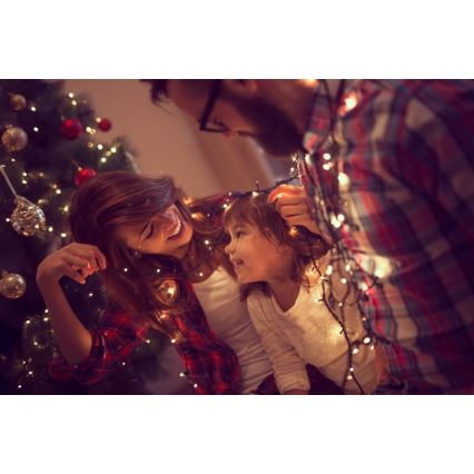 Immax NEO 07756L - Външна LED гирлянда NEO LITE с възможност за димиране 400xLED/10 функции 43m IP44 Wi-Fi Tuya многоцветна