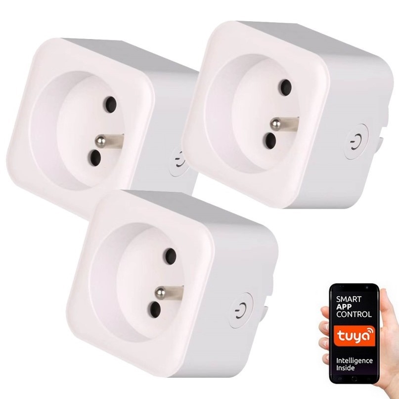 Immax NEO 07762C - К-кт 3бр. смарт контакти NEO LITE 3680W/230V/16A Wi-Fi Tuya