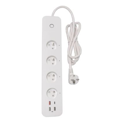 Immax NEO 07771L- Разклонител NEO LITE Smart 4AC+3xUSB+1xUSB C Wi-Fi Tuya