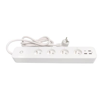 Immax NEO 07771L- Разклонител NEO LITE Smart 4AC+3xUSB+1xUSB C Wi-Fi Tuya
