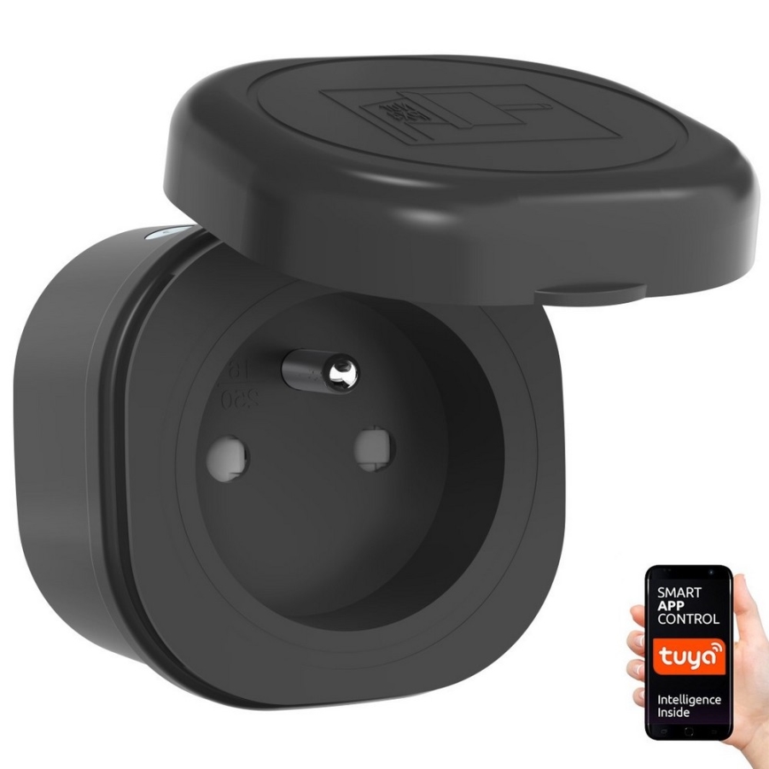 Immax NEO 07774L - Smart екстериорен контакт NEO LITE 3680W/230V/16A IP44 Wi-Fi Tuya