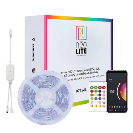 Immax NEO 07775L - LED RGB+CCT Димируема лента NEO LITE LED/48W/230V 10 м IP65 MUSIC Wi-Fi Tuya + дистанционно управление